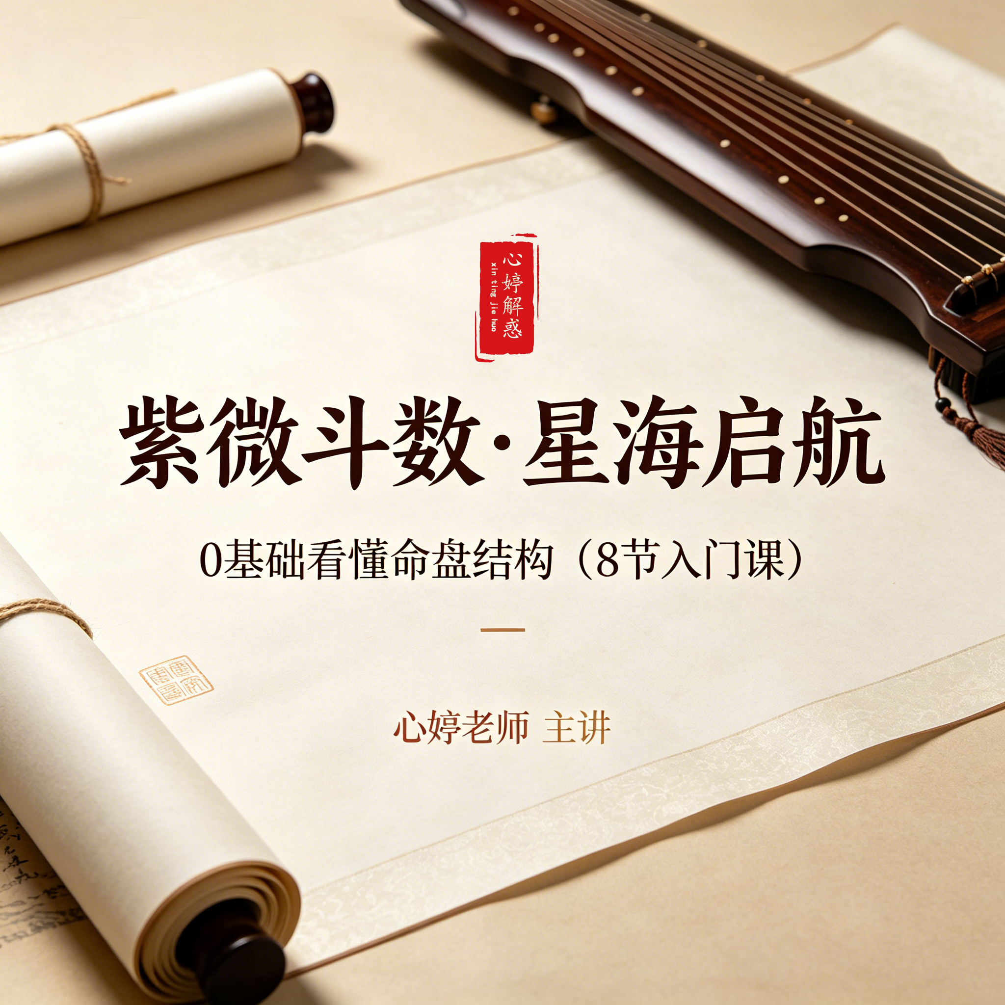 星海启航 · 紫微斗数入门公开课（心婷老师主讲） 封面
