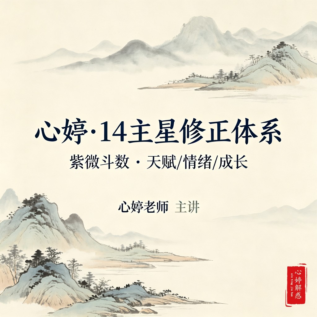 十四主星修正课：天赋识别 · 情绪解药 · 成长规划 封面