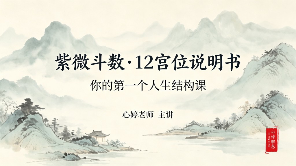 公开课预览图：紫微斗数·12宫位说明书